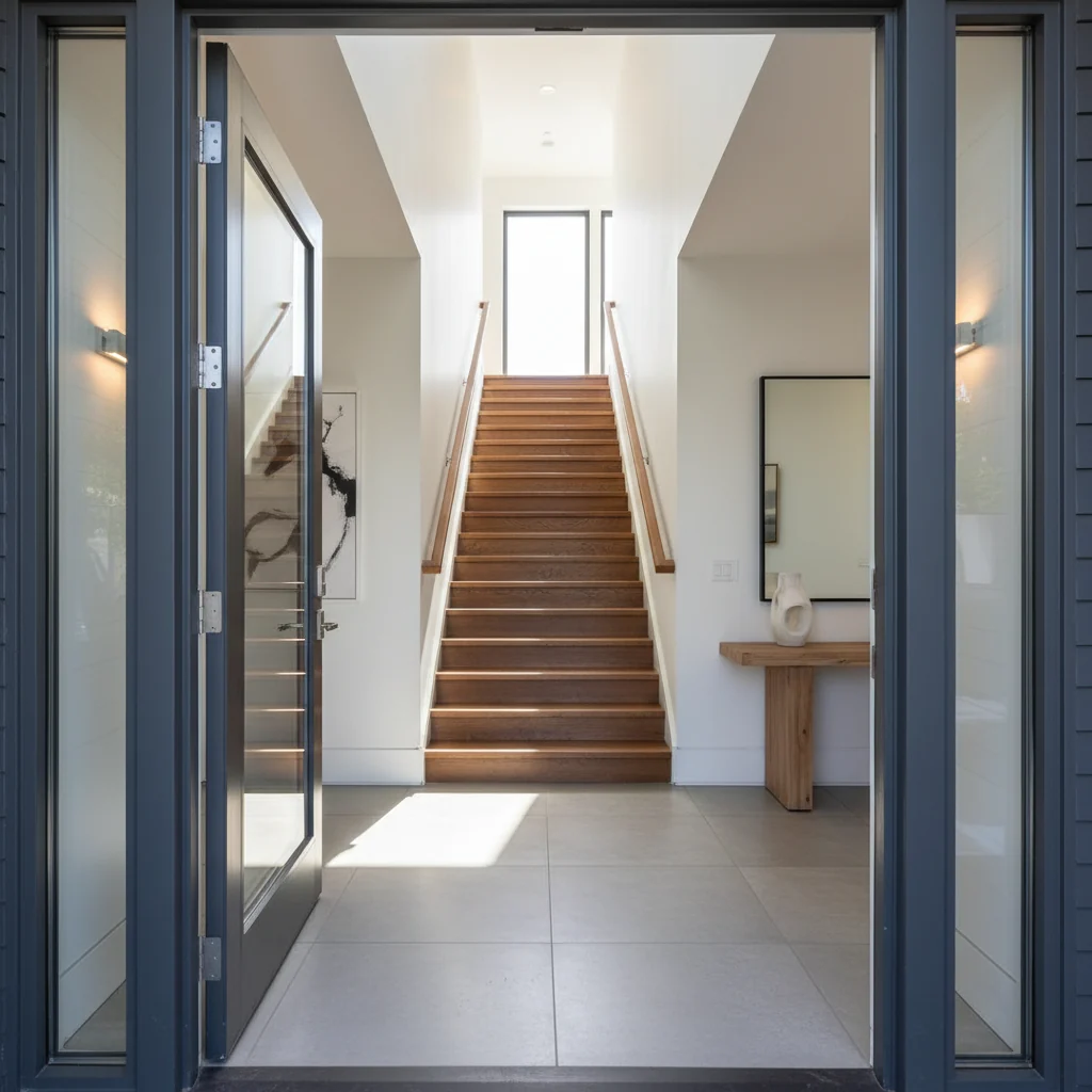 Entrée, porte ou escalier